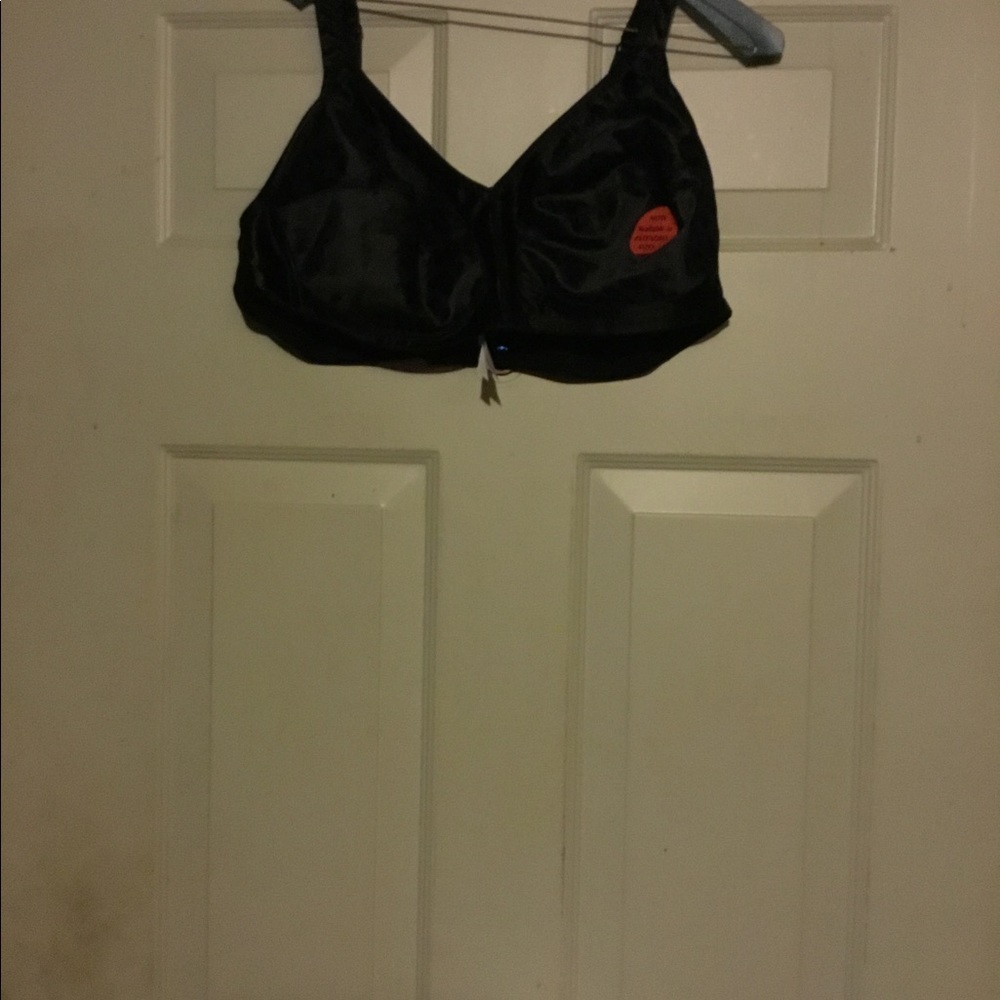 Black unlined bra